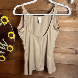Subtract Shapewear Corset Stretch Corsage Tummy Control Tan Ultrafirm Hook Beige